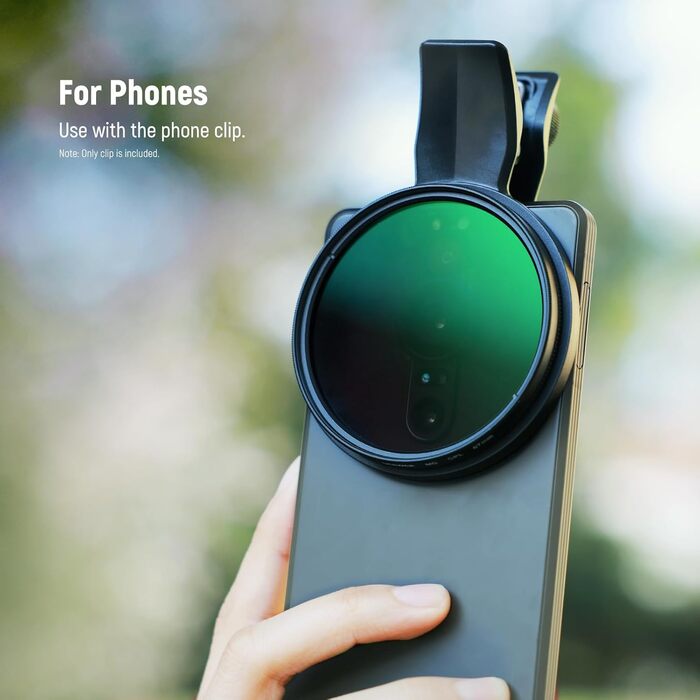 NEEWER 67mm Кліп-он CPL фільтр для смартфонів: поляризаційний фільтр для об'єктивів, сумісний з Samsung Galaxy S25 Ultra, Google Pixel, Huawei, Xiaomi