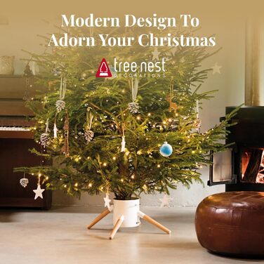 Підставка для ялинки з водою - Family Christmas Tree Stand для великих ялин (до 3.5м, діаметр стовбура 5-13см) біла