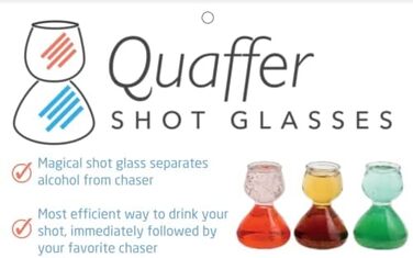 Набір склянок для шоту Quaffer Double Bubble Anchor Hocking 4 шт (1.25oz + 2.25oz) - прозорі склянки для коктейлів