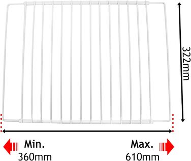 Universal Refrigerator Freezer Shelf Rack (white, 3 pack)