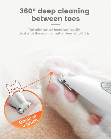 Триммер для собак Pfotentrimmer Paw Trim Pro: тиха, акумуляторна машинка для догляду за лапами, вухами та обличчям