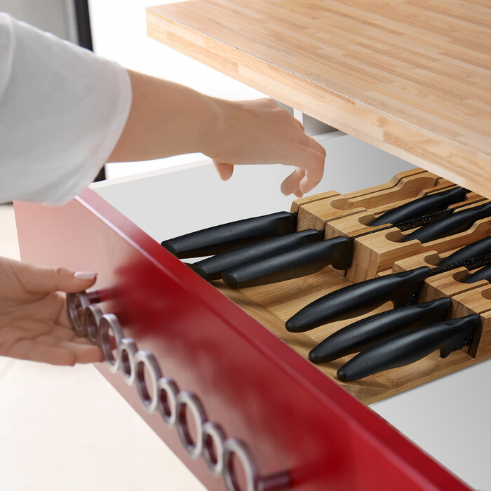 Relaxdays Drawer Messerhalter for 12 Knives