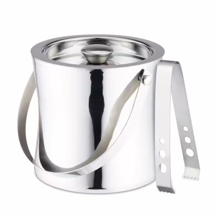 Relaxdays Ice Cube Container with Lid and Tongs
