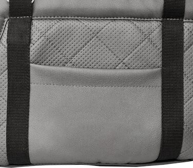 Сумка-переноска для собак та котів | Сумка-переноска на плече для тварин до 15 кг | Чорний колір, матеріал: штучна замша (вельвет), розмір L