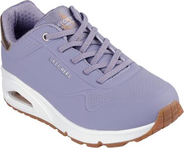 Кросівки Skechers UNO Shimmer Away для жінок (38.5 EU) – фіолетовий, рожеве золото, дихаюча сітка