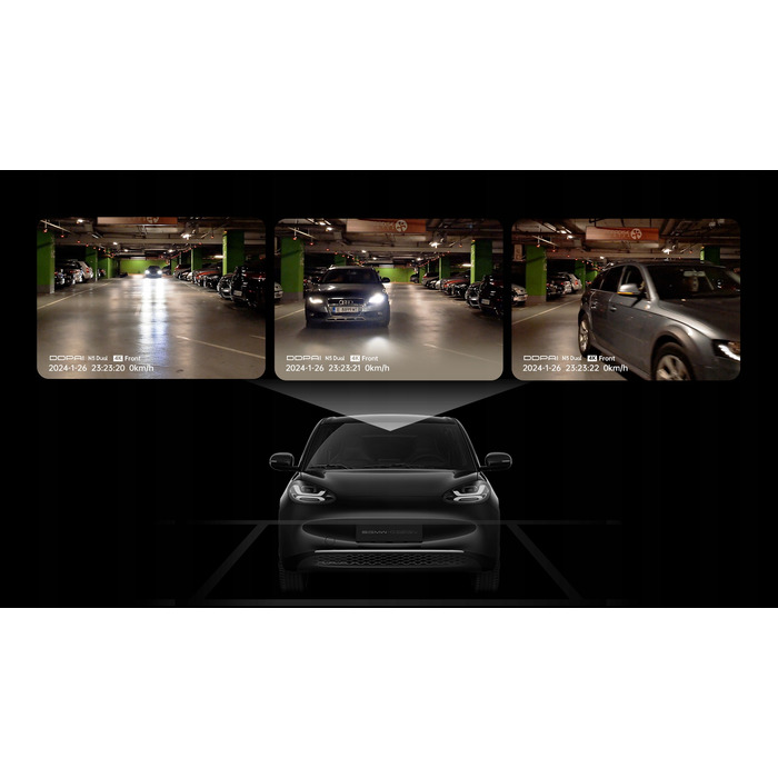 Автомобільний відеореєстратор Ddpai N5 Dual 4K UHD 140° з GPS та карткою пам'яті 128 ГБ