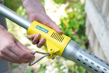 GLORIA Thermoflamm BIO Electro Weed Burner | Electric Weed Eliminator, Weed Torch | Easy & Safe Operation | Heat Protection thanks to Cone Nozzle | For a Weed-Free Garden & Pavement (2000W), yellow