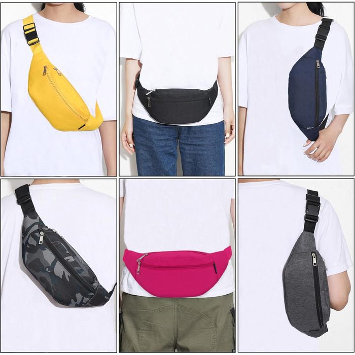 Гірчична поясна сумка для чоловіків та жінок. Універсальна чоловіча/жіноча сумка на пояс для спорту, подорожей, кемпінгу та міста.
