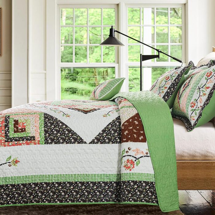 Комплект постільної білизни King Size BEDIFANY Farmhouse: м'який пуховик (98 x 106 дюймів), 3 шт. для будь-якої пори року