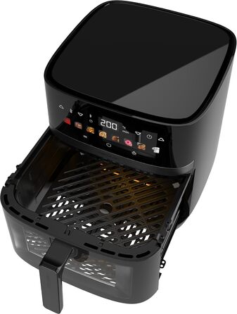Фритюрниця Cecotec Cecofry Grill Duoheat 10000 з подвійним нагрівом, 2800 Вт, 8 л, чорна