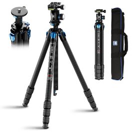 Штатив SIRUI AM124 з кульковою головкою AM01, карбоновий, для камери, легкий, туристичний, водонепроникний, 159 см, навантаження 12 кг