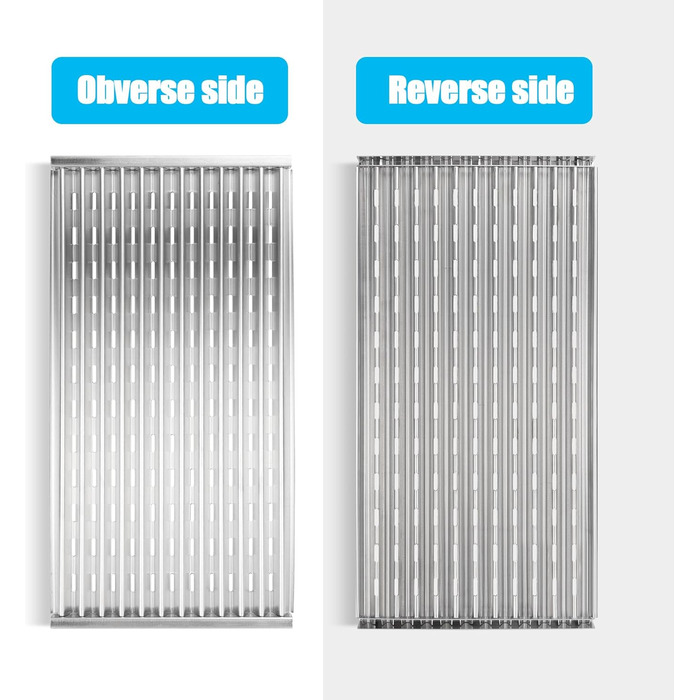 WEBROIL Grill-Emitter Plate for CharBroil Performance TRU-Infrared/Amplifire 2 Burner 463633316 463655621, Grill Grate Replacement for Charbroil G327-1100-W1, 2 Pieces, Stainless Steel