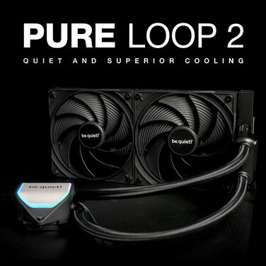 Система рідинного охолодження be quiet! Pure Loop 2 280mm (BW018) для AMD та Intel, ARGB підсвітка, 2x Pure Wings 3 PWM вентилятори