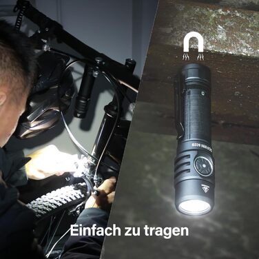 Ліхтарик Sofirn SC29, LED, 3000 люмен, USB-C, акумуляторний, надяскравий, EDC, для туризму, кемпінгу та спорту на відкритому повітрі