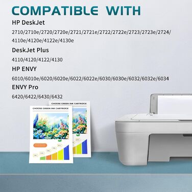 Комплект картриджів ZIPRINT 305 XL (чорний та кольоровий) для принтерів HP DeskJet 2700, 2710, 2720, Plus 4100, 4110, 4120, 4130, Envy 6000, 6010, 6020, 6030, 6032, Pro 6400, 6420, 2 шт.