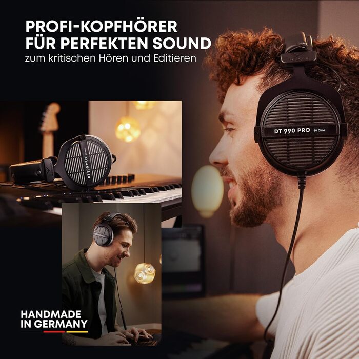 Beyerdynamic DT 990 PRO: навушники студійні, провідні, овер-ір, 250 Ом, Made in Germany
