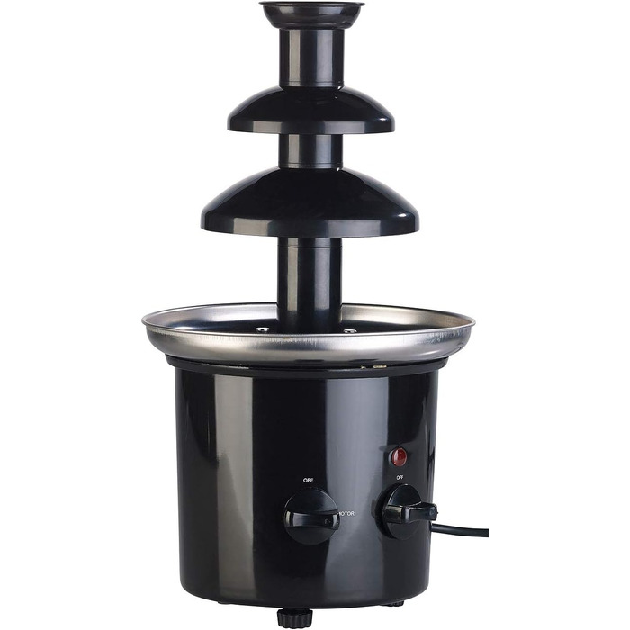 Шоколадний фонтан Rosenstein & Söhne з 2 рівнями, 275 Вт – Фонтан для шоколаду, Фондю, Кімнатний фонтан