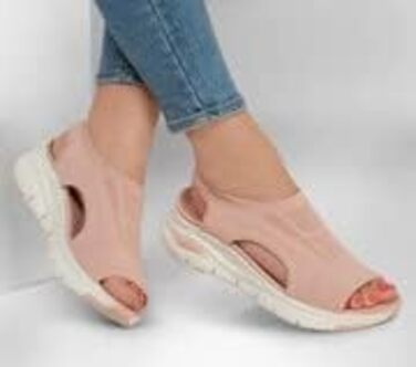 Skechers Arch Fit City Catch – жіночі сандалі Blush Knit, 40 EU, з підтримкою стопи