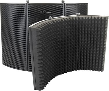 DOCKIN® MP2000: USB мікрофон-конденсатор для ПК, геймінгу, подкастів та стрімінгу. З міцним штативом, Pop-фільтр та Windscreen. Преміум якість звуку.