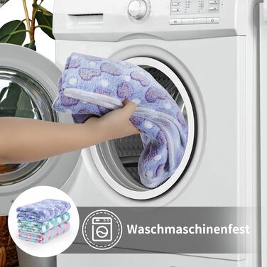 М'яка ковдра для собак та котів Demigeat, 3 шт. – тепла, миюча, для літа та весни, середнього розміру, принт 