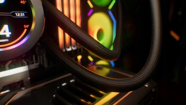 Рідинне охолодження AIO KRUX HydroGlance 240 ARGB з LCD-дисплеєм