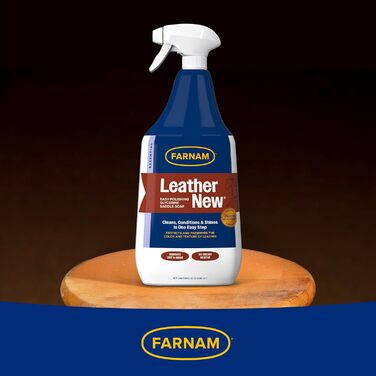 Спрей для догляду за шкіряними виробами Farnam Leather New, полірування, очищення, зволоження, ідеальний блиск, 946 мл