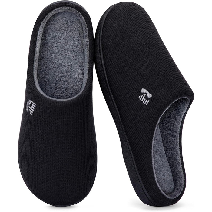 Чоловічі халапи RockDove Original з двокольоровою підошвою та піною з пам'яті, 43.5 EU, чорний та сірий