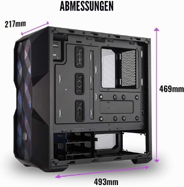 Корпус для ПК Cooler Master MasterBox TD500 Mesh, 3 ARGB вентилятори 120 мм, загартоване скло, білий