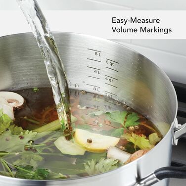 Набір кухонного посуду KitchenAid з нержавіючої сталі, 10 предметів, шліфований нержавіюча сталь