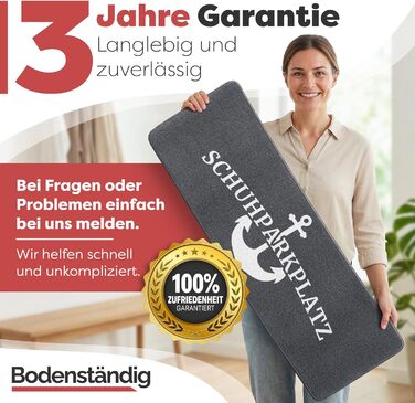 Килимок для дому 40x60 см, стійкий до прання - ідеальний розмір для вхідних дверей. Килимок для прихоплювання бруду, килимок з написом 