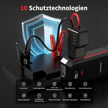 Powerbank для автомобіля Starthilfe 7000A 23800mAh (бензин/дизель) з LED ліхтарем