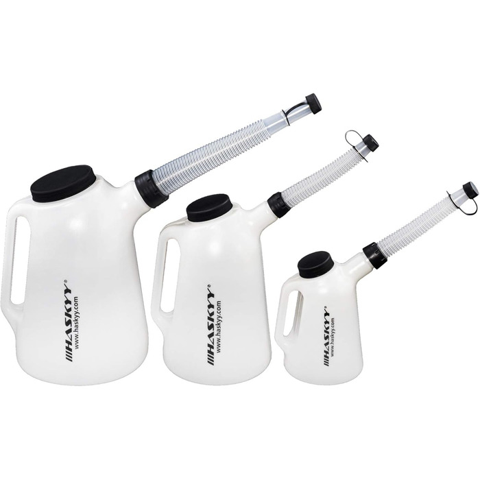 HASKYY 1L + 3L + 5L Kettle Set, Car Tool Measuring Jug, Filling Jug
