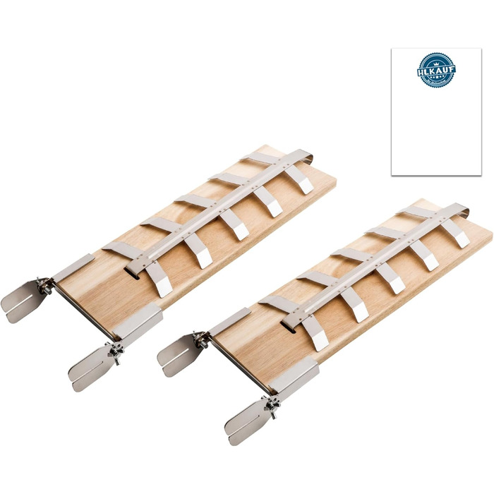 Набір дощок для копчення лосося на відкритому вогні (2 шт.) із кедра з кріпленнями з нержавіючої сталі для вогнищ та грилів