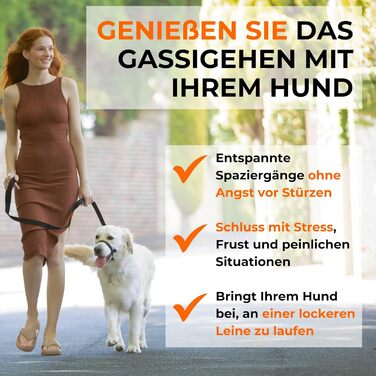 Нашийник-напівобруч Canny Collar для собак – проти ривка | Безпечний та ефективний контроль | Тренувальний аксесуар для спокійних прогулянок | Розмір 5, Чорний, обхват шиї 43-48 см