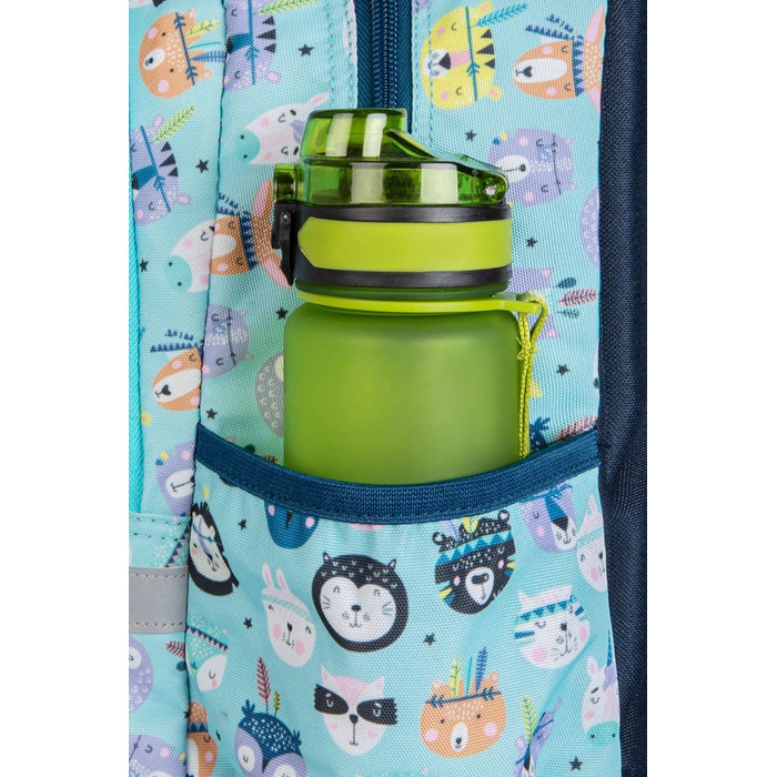 Багатовідсіковий шкільний рюкзак CoolPack, багатоколірний (зелений), 21 л