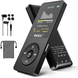 MP3-плеєр 64GB з Bluetooth 5.3, ультралегкий (30г), до 80 годин роботи, 1.8