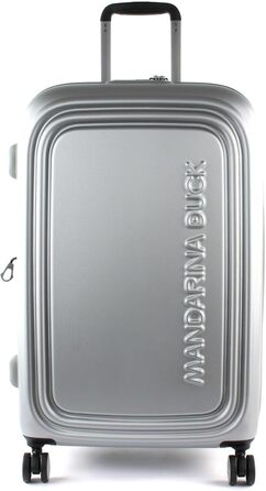 Валіза Mandarina Duck Logoduck на колесах, 45x69x32/35 см, срібляста