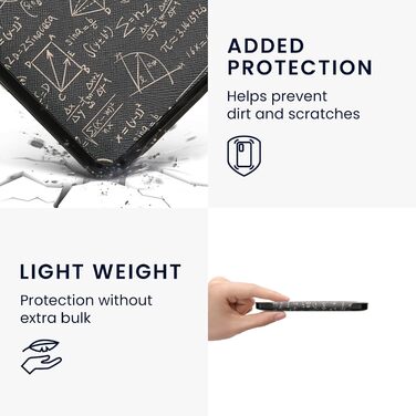 Чохол-книжка kwmobile для Tolino Shine 3 - яскравий чохол для eReader, блакитний, жовтий, зелений (комбінація зелено-жовтий)