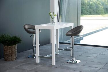 Барний стілець AC Design Thilde, PU, сірий, 100 см
