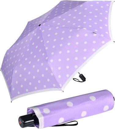 Сонцезахисний парасолька Knirps Duomatic Slim Renature Green (Dot Art Lavender)