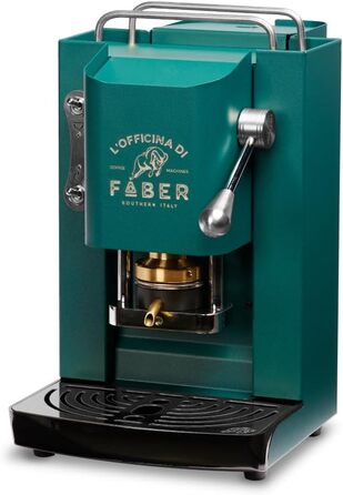 Кавомашина FABER Pro Deluxe | Еспресо на паді 44 мм | Хромоване покриття | Пресована камера з латуні