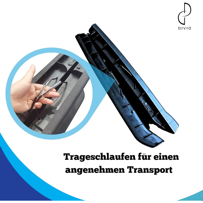 DIVID® Рампа для собак, складана, для авто, до 90 кг, неслизька, для собак та котів