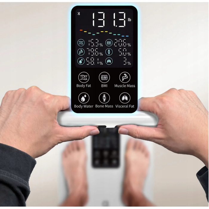 Розумні ваги Arboleaf з визначенням відсотка жиру, ІМТ та м'язової маси