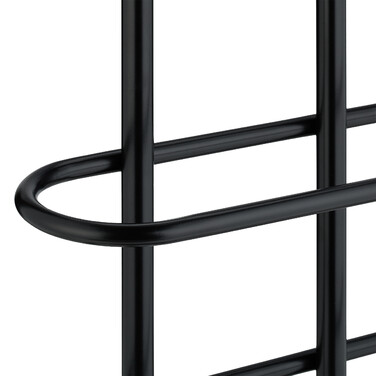 Relaxdays Black Towel Rack with 3 Bars