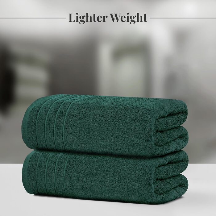 Набір рушників Tens Towels з 100% бавовни, 8 предметів (2 великі банні, 2 для рук, 4 маленькі), гігієнічні та гігроскопічні, колір: мисливський зелений