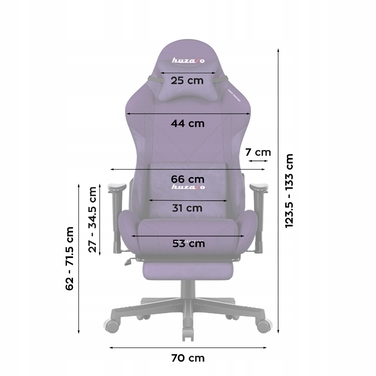 Ігрове крісло Huzaro Force 5.7 Purple