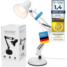 Ретро настільна лампа для робочого столу з гнучким підсвічуванням, з LED лампою (біле світло)