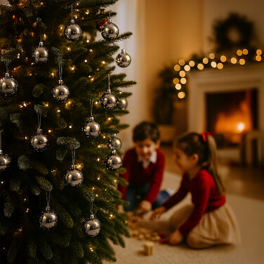 Relaxdays Set of 50 Christmas Baubles