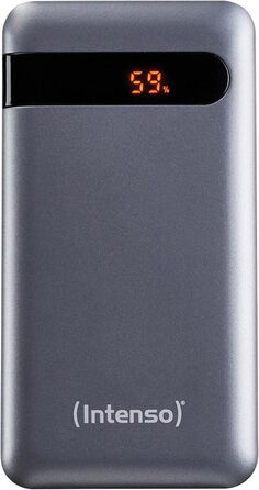 Powerbank Intenso Powerbank PD 20000mAh: Швидка зарядка, 20000mAh, сумісний зі смартфонами, планшетами, MP3-плеєрами та цифровими камерами, Anthrazit