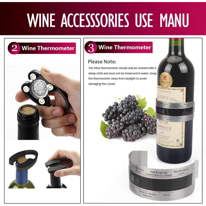 Набір для відкриття вин у дерев'яній коробці, подарунковий, люкс, сомельє, аксесуари для вина